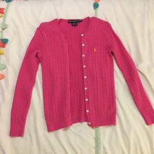Pink Ralph Lauren Cardigan